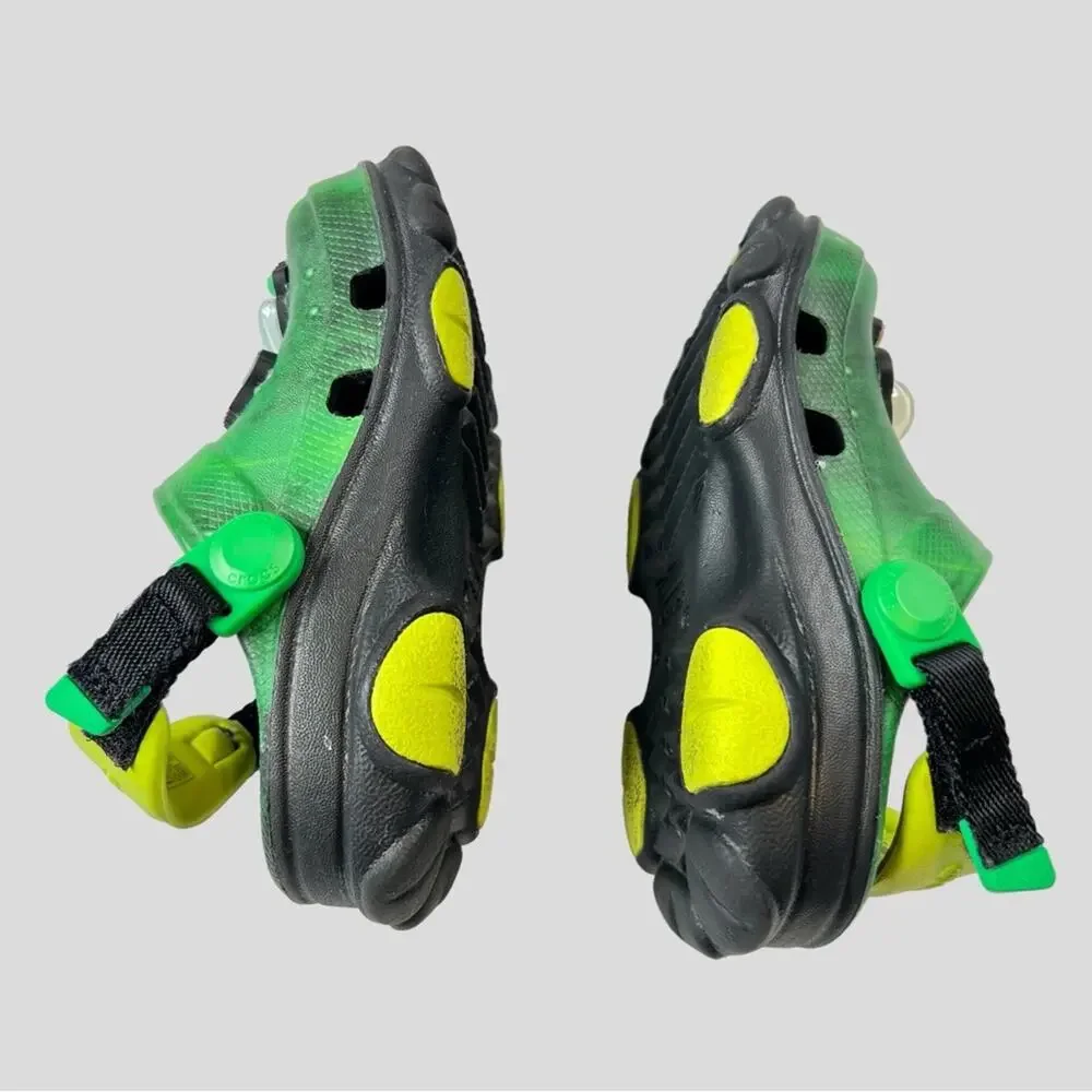 Crocs Ron English Area 54 All Terrain Clogs Size C6 6 Toddler Green Alien UFO